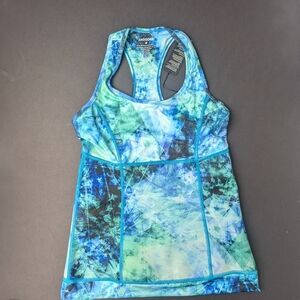 Zaggora thermo fit blue workout tank